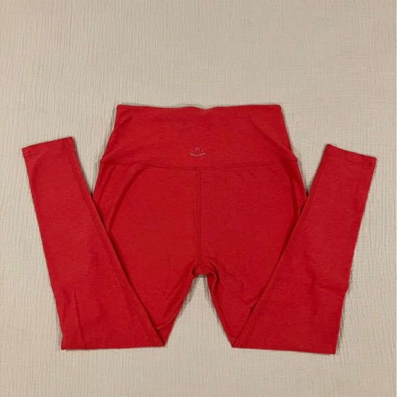 Beyond Yoga Spacedye Caught in the Midi High Waisted Legging Red Heather Large - Picture 5 of 10